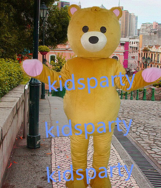 New bear Mascot Costume Mascot Parade Quality Clowns Birthdays Fancy dress party