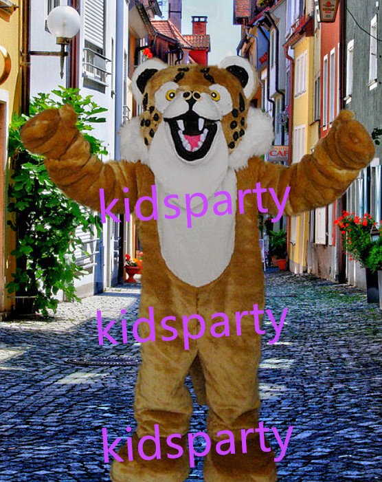 New wildcat lion Mascot Costume Mascot Parade Quality Clowns Birthdays Fancy dress party