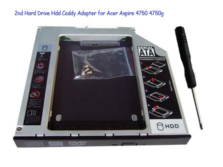 2nd Hard Drive Hdd Caddy Adapter for Acer Aspire 4750 4750g