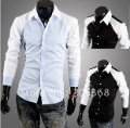 Mens Long Sleeved casual slim fit shirt (2 colours)