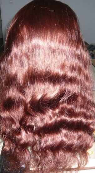 100% Indian Remy Full Lace Wig 18 inches Body Wave #33