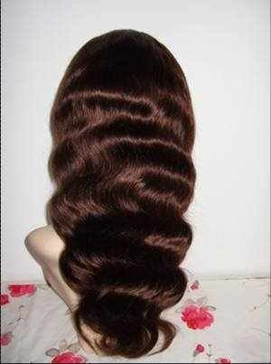 100% Indian Remy Body WaveFull Lace Wig 18 inches