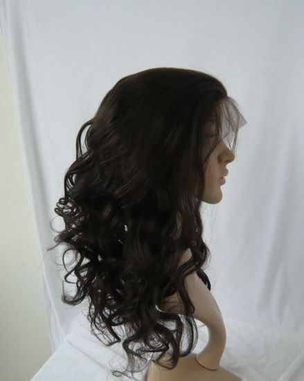 Indian Remy 16" Front Lace Wig Curly