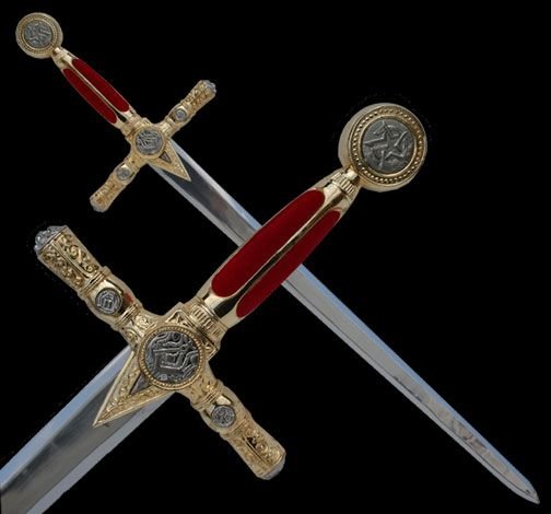 43" Red & Gold Masonic Sword, Freemasonary