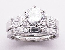CZ 7mm Wedding Set (SLV-GRS024)