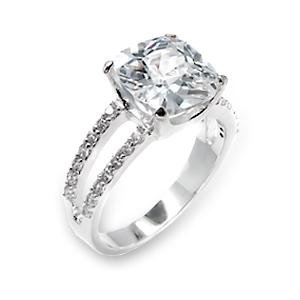 10mm Square CZ Ring (A6X202)