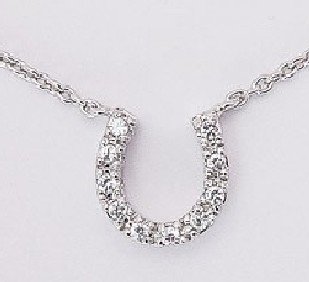Large Horseshoe Necklace (SV-PCZ033)