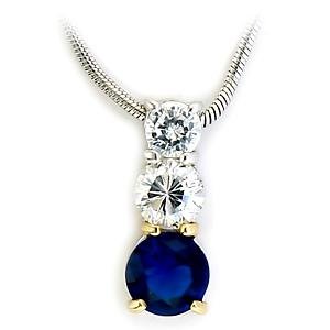 Montana Blue CZ Pendant (A33210)