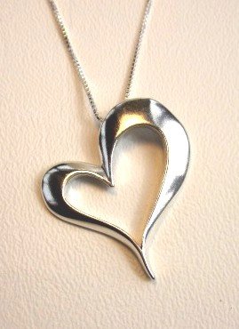 Large Open Heart Pendant (1991-PSCH)