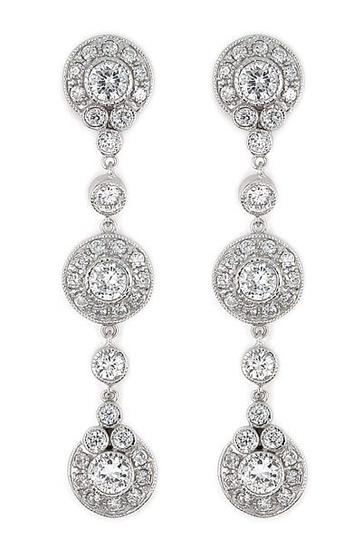 Elegant Round Dangling Earrings (SECZ433)