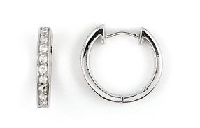 Small CZ Hoop Earrings (SECZ418)