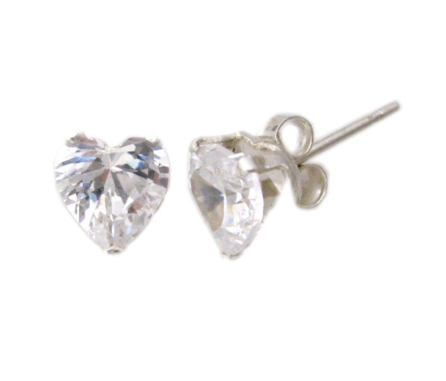 7mm Heart Shaped Earrings (SJD-20)