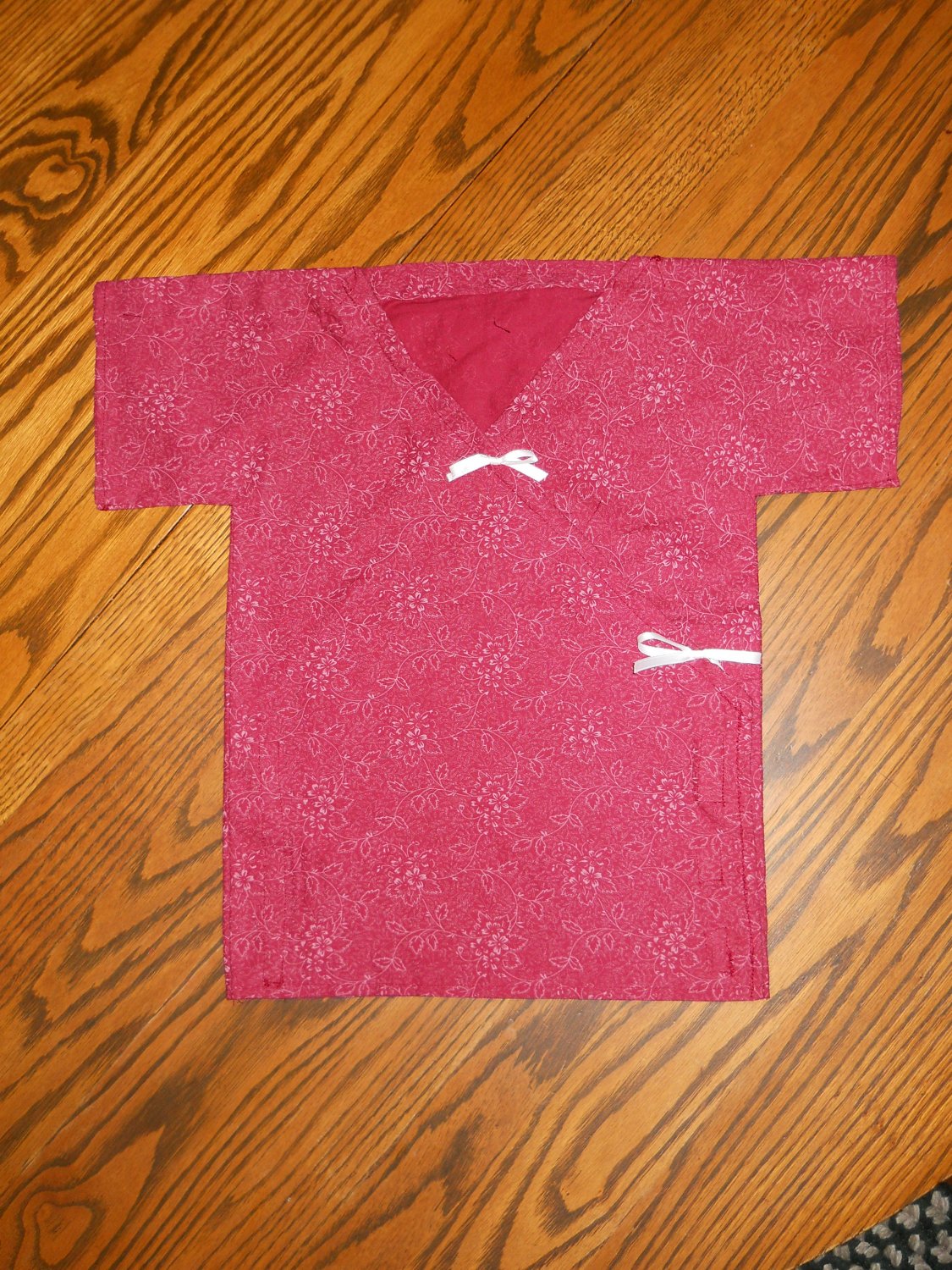 Red Kimono- IV Friendly Hospital Gown