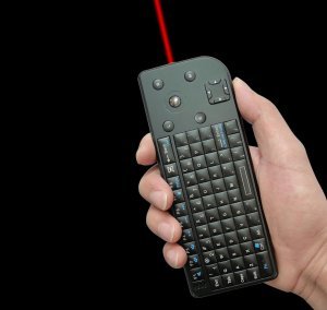 2.4G Wireless Mini Keyboard With Trackball and Laser pointer
