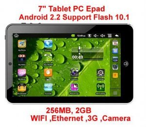 7 inch android 2.2 tablet pc VIA8650 MID support Flash 10