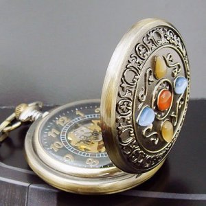 Artificial Jewelry Antique Pocket Watch Mechanizal New