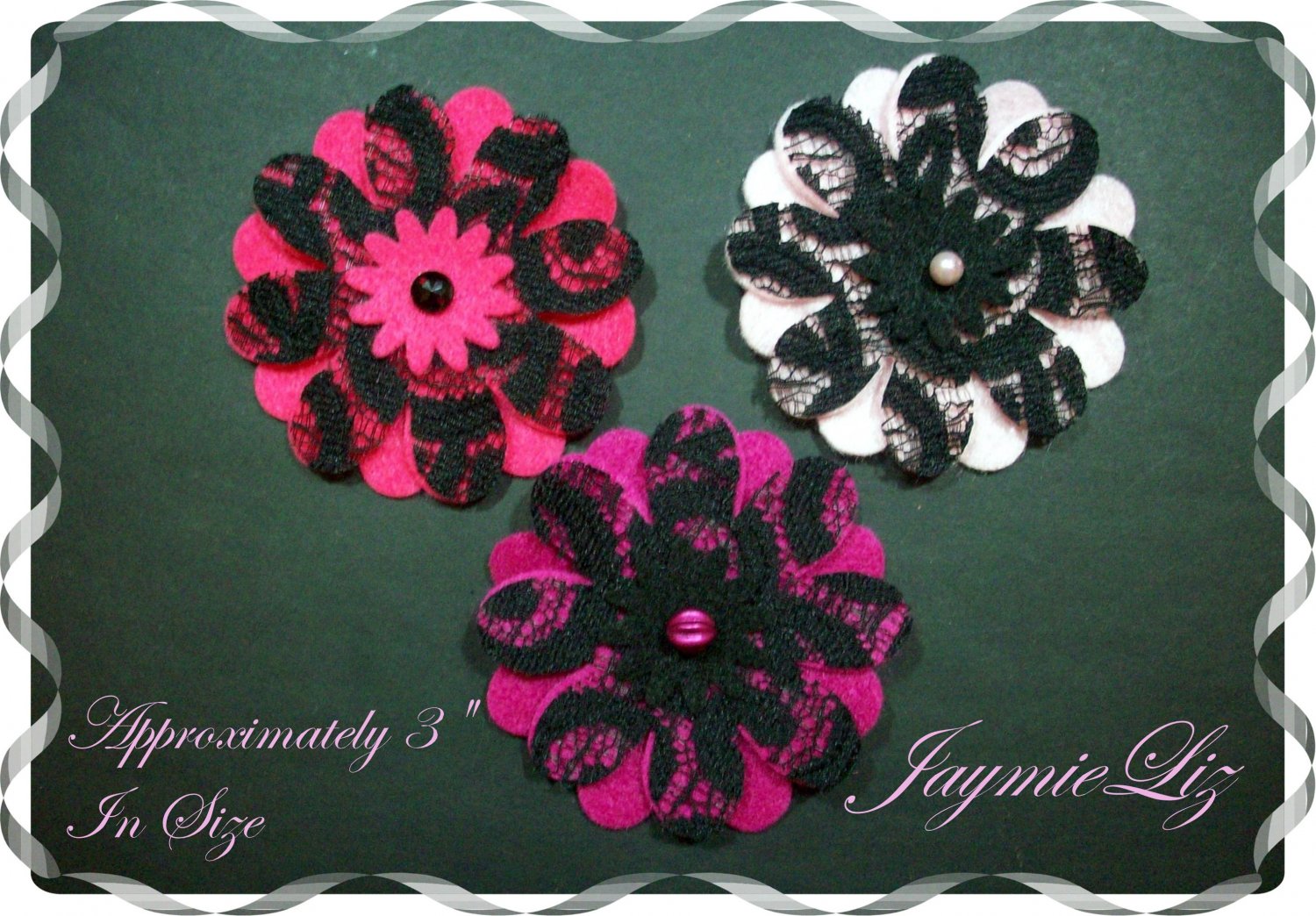 Handmade Flowers For Scrapbooking or Hair Accessories
