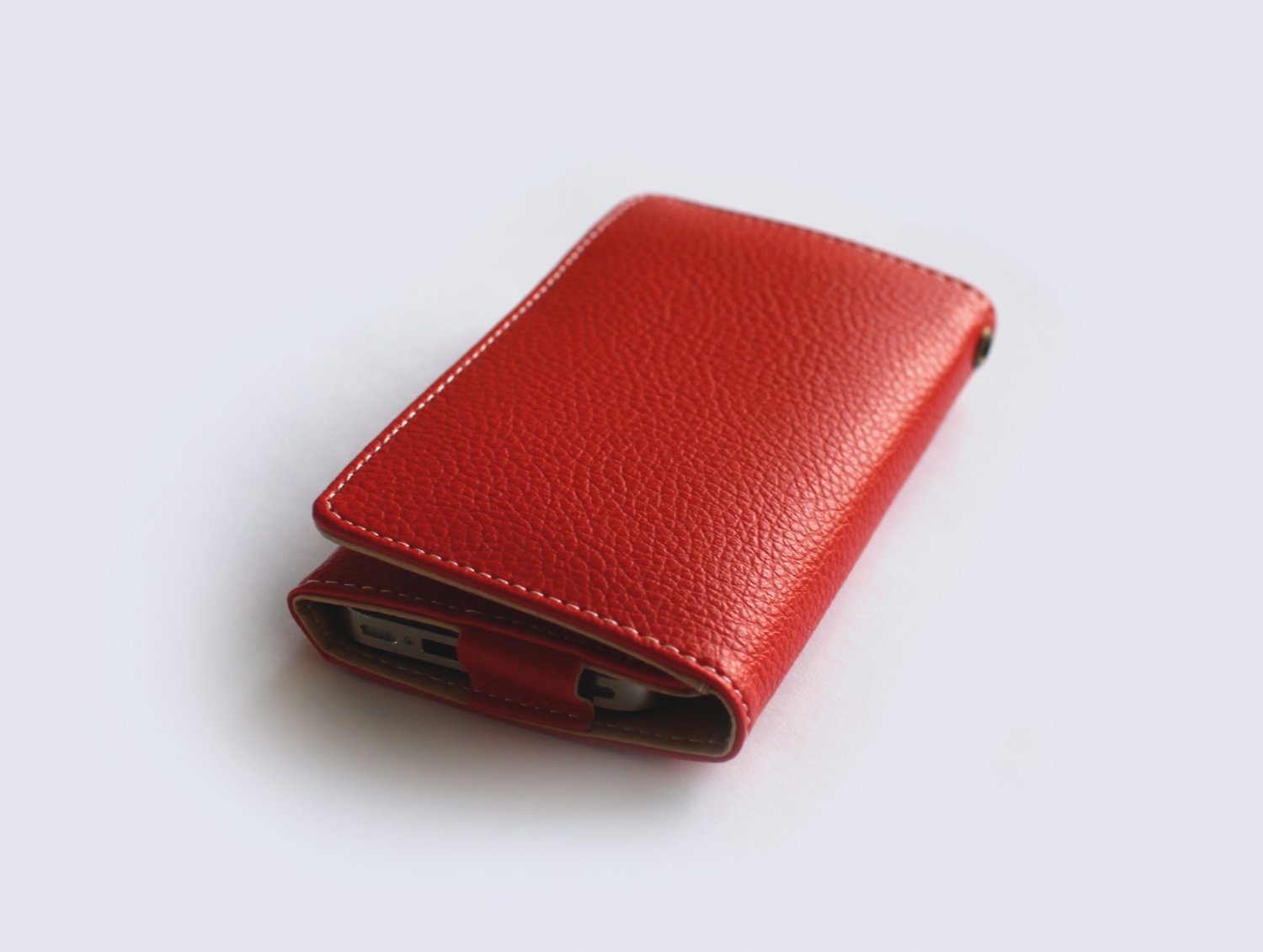 iPhone Leather Wallet - Red