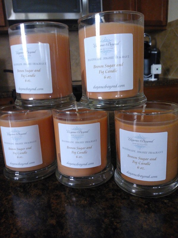 Brown Sugar and Fig Candle, 6 oz.