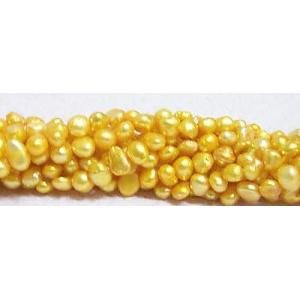 Genuine Chinese Cultured FW Potato Pearls *GOLD* 6mm