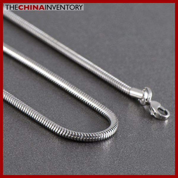 3.2MM 24"" STAINLESS STEEL SNAKE CHAIN NECKLACE N1009