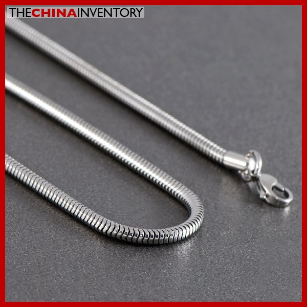 3.2MM 28"" STAINLESS STEEL SNAKE CHAIN NECKLACE N1009B