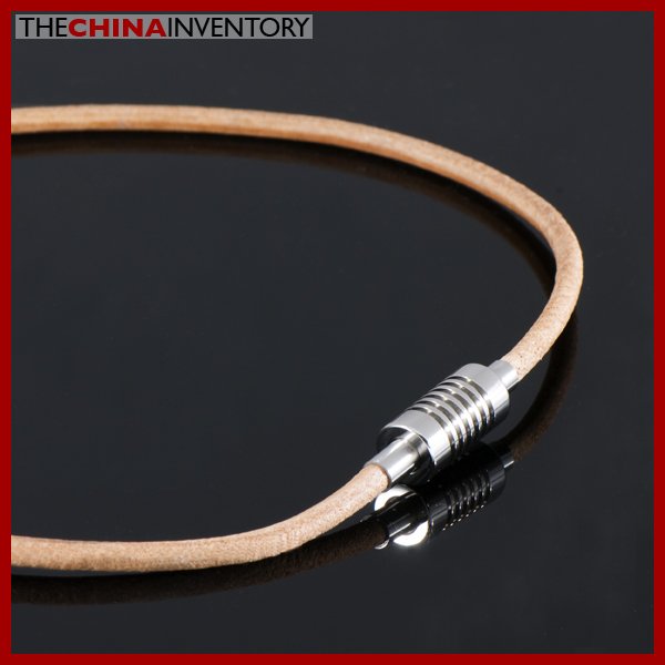 17"" STAINLESS STEEL MAGNETIC LOCK NECKLACE N0717C