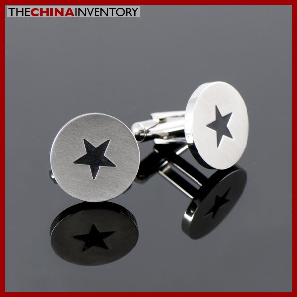 STAINLESS STEEL ROUND CUFFLINKS CUFF LINKS C1105
