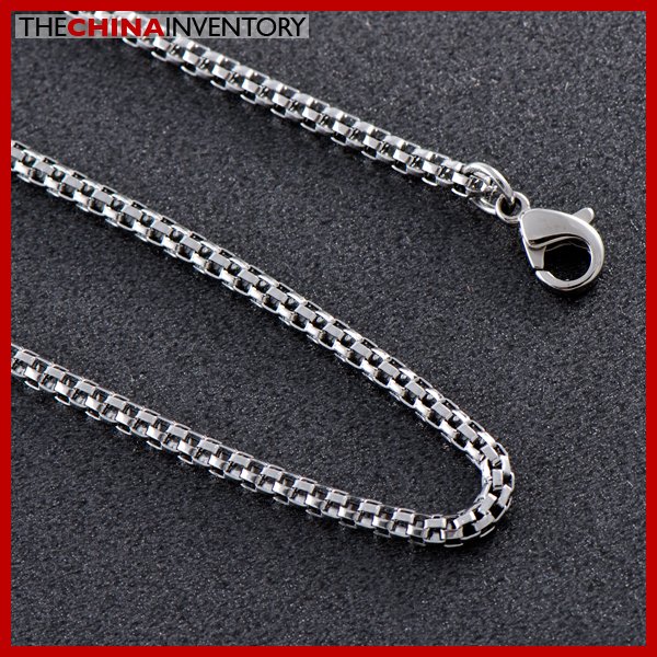 18"" POLISHED STAINLESS STEEL SNAKE CHAIN NECKLACE N0714
