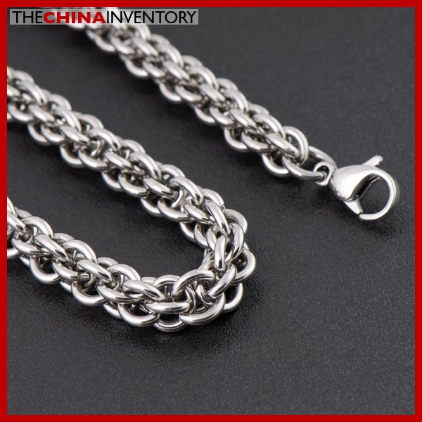 8MM 28"" STAINLESS STEEL ROUND LINK CHAIN NECKLACE N1801