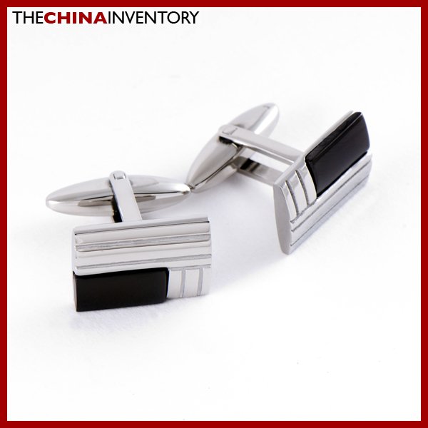 STAINLESS STEEL RECTANGULAR CUFF LINKS CUFFLINKS C0807