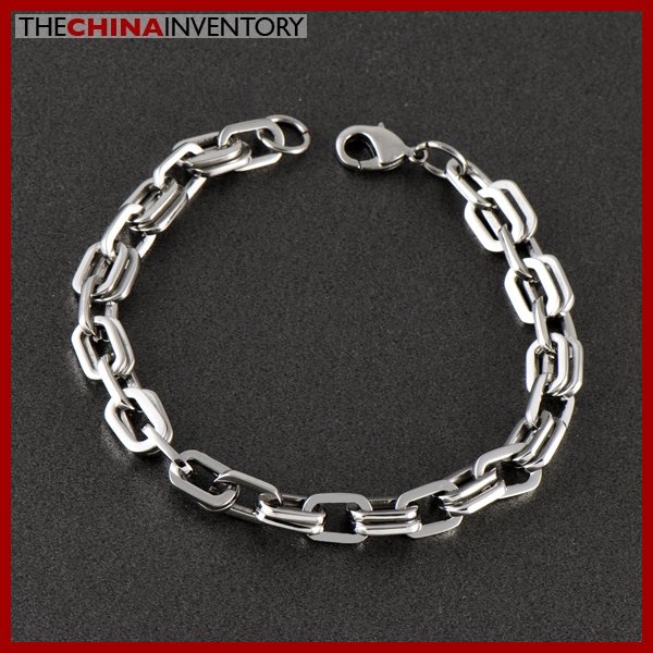 STAINLESS STEEL DOUBLE CHAIN BRACELET B0512