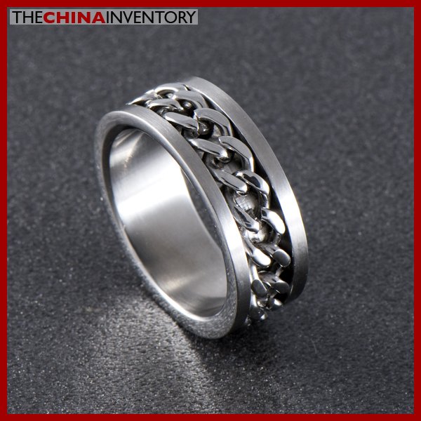 8MM SIZE 8 STAINLESS STEEL EMBEDDED CHAIN RING R0317