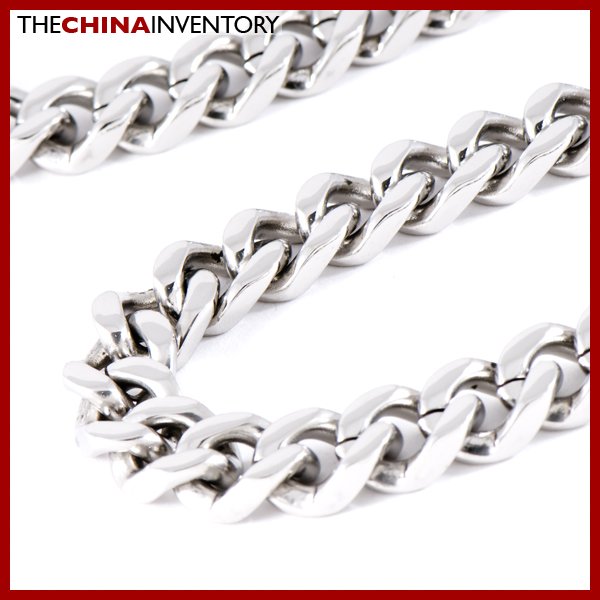 20"" HEAVY STAINLESS STEEL CURB CHAIN NECKLACE N0810