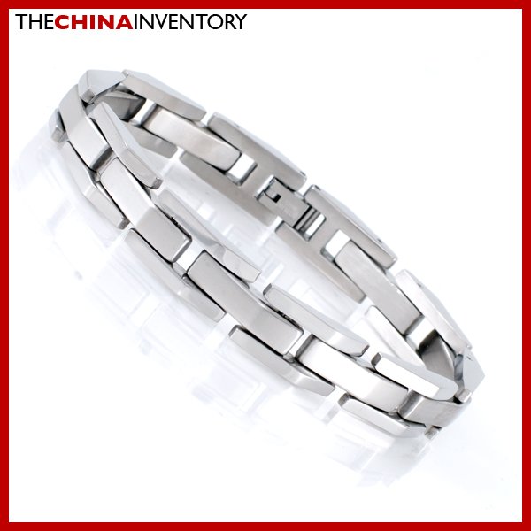 8 1/2"" BRUSHED STAINLESS STEEL WATCHBAND BRACELET B1804