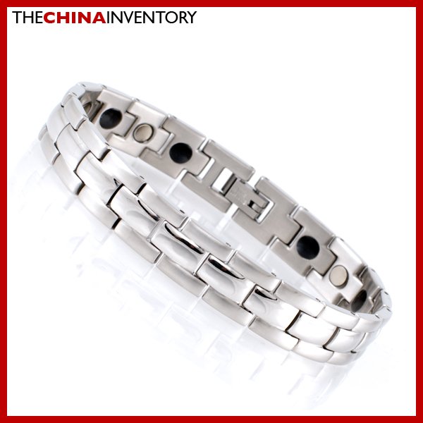 11MM 8"" STAINLESS STEEL HEALTH WATCHBAND BRACELET B1732