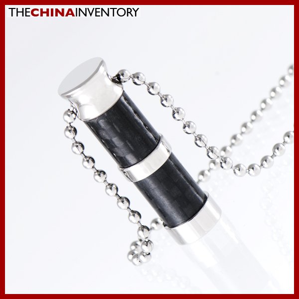 STAINLESS STEEL CARBON FIBER TUBE PENDANT P1108