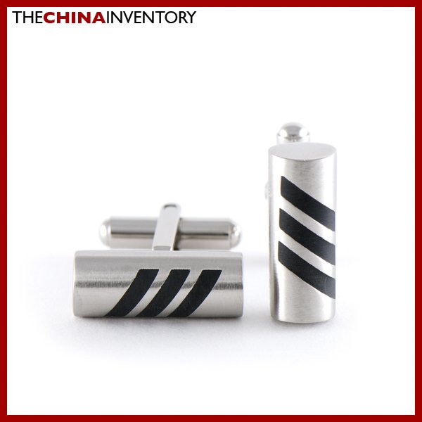 STAINLESS STEEL CYLINDRICAL CUFFLINKS CUFF LINKS C0106
