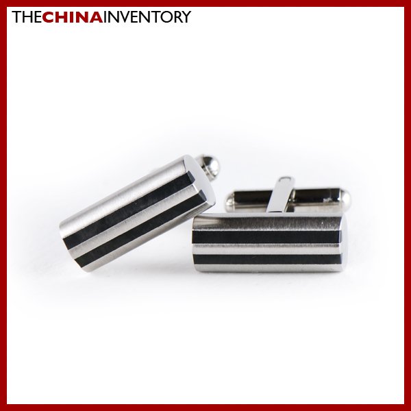 STAINLESS STEEL CYLINDRICAL CUFFLINKS CUFF LINKS C0105
