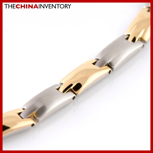 7MM 20"" STAINLESS STEEL TWO TONE NECKLACE N1810A