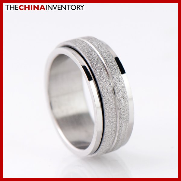 8MM SIZE 7 STAINLESS STEEL ROTATING BAND RING R1804