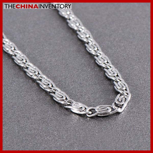 20"" 4MM STAINLESS STEEL CLIPS LINK NECKLACE N3005