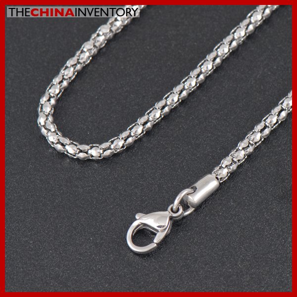 20"" 3.2MM STAINLESS STEEL ROUND SNAKE NECKLACE N3208