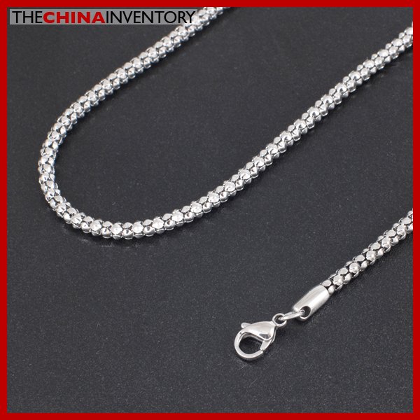 20"" 2.4MM STAINLESS STEEL ROUND SNAKE NECKLACE N3207