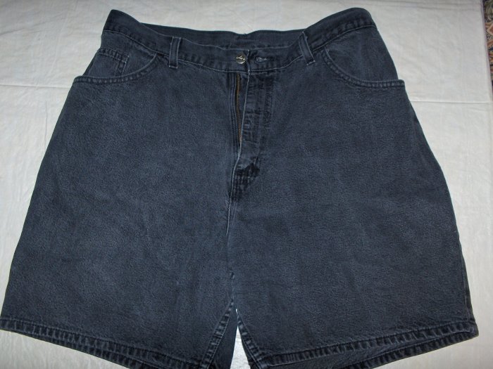 Chic black denim shorts-womens 16