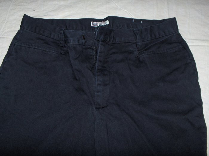 Faded Glory Stretch black pants flat front 14 petite