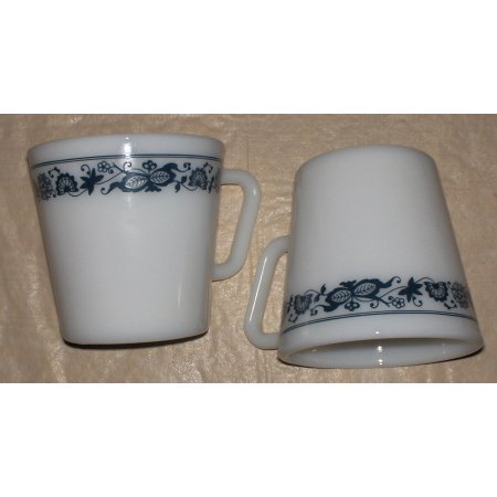 2~Pyrex-Corning ware-Blue Floral-D handle~free shipping