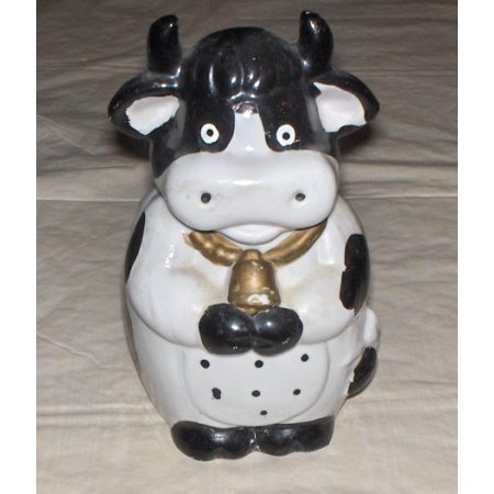 Cow figurine pencil holder? Ceramic