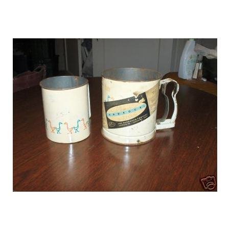Vintage Androck Flour Sifters~ducks pattern 2 sifters