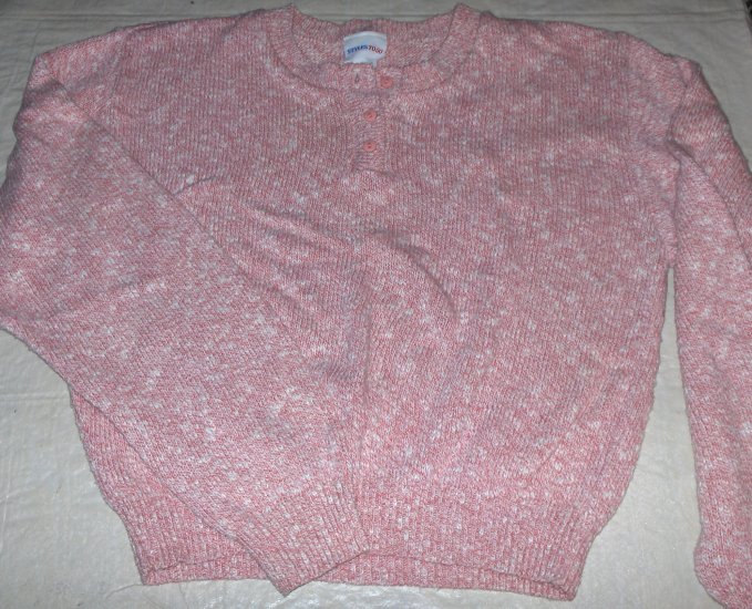 Newport News Pink/White pullover sweater-new-medium